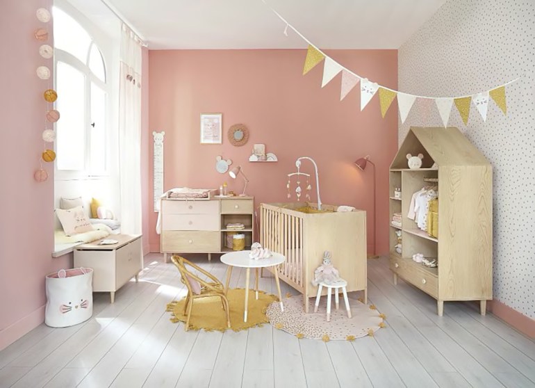 Cameretta bambino rosa