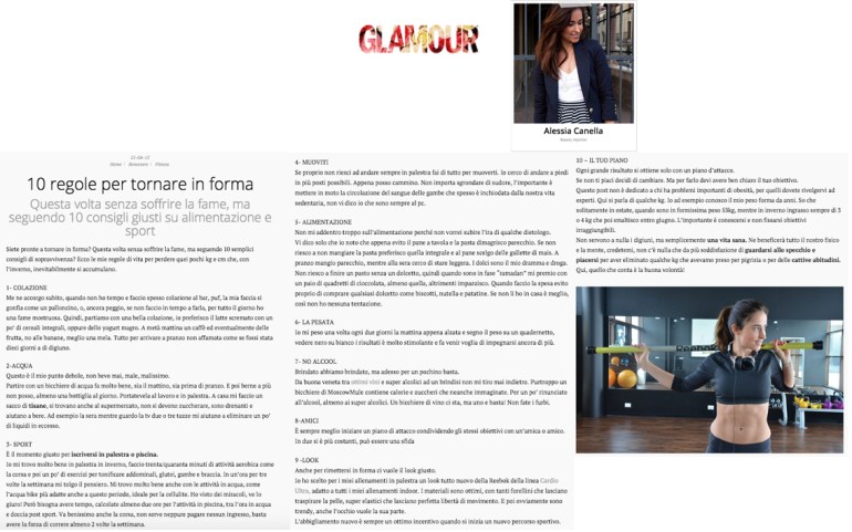 rassegna stampa 21 aprile glamour