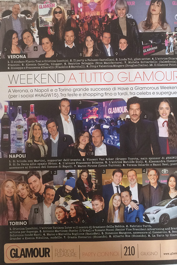 rassegna stampa glamour cartacea giugno 2015