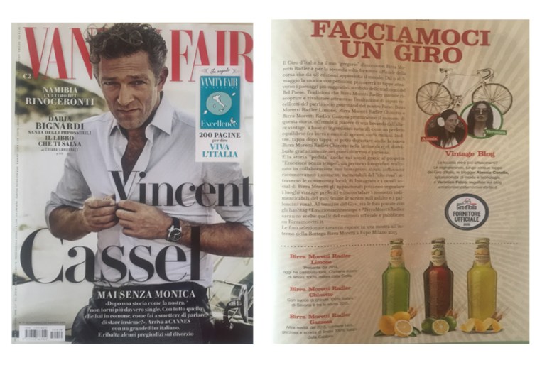 rassegna stampa vanityfair cartacea vicent cassel