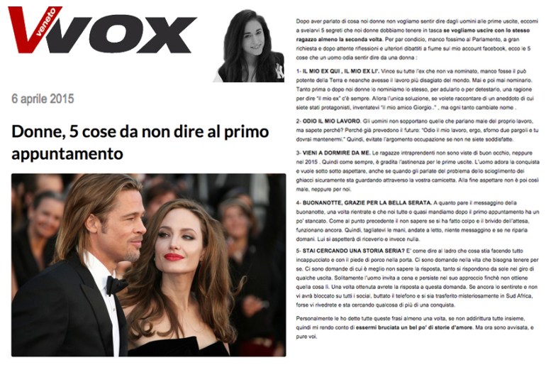 rassegna stampa vvox 6 aprile 15